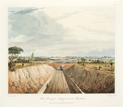 Near Liverpool, looking towards Manchester by Thomas Talbot Bury